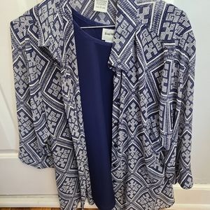 Bonworth 2 piece navy top large